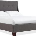 Modus Furniture Upholstered Platform Bed, Madera – Dark Charcoal, Full